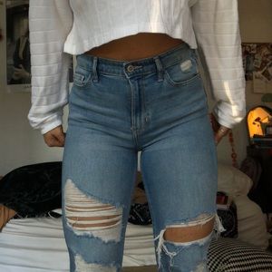 High Rise Skinny Crop Jeans